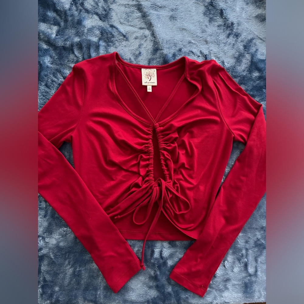 Self esteem women’s crop top - red - S